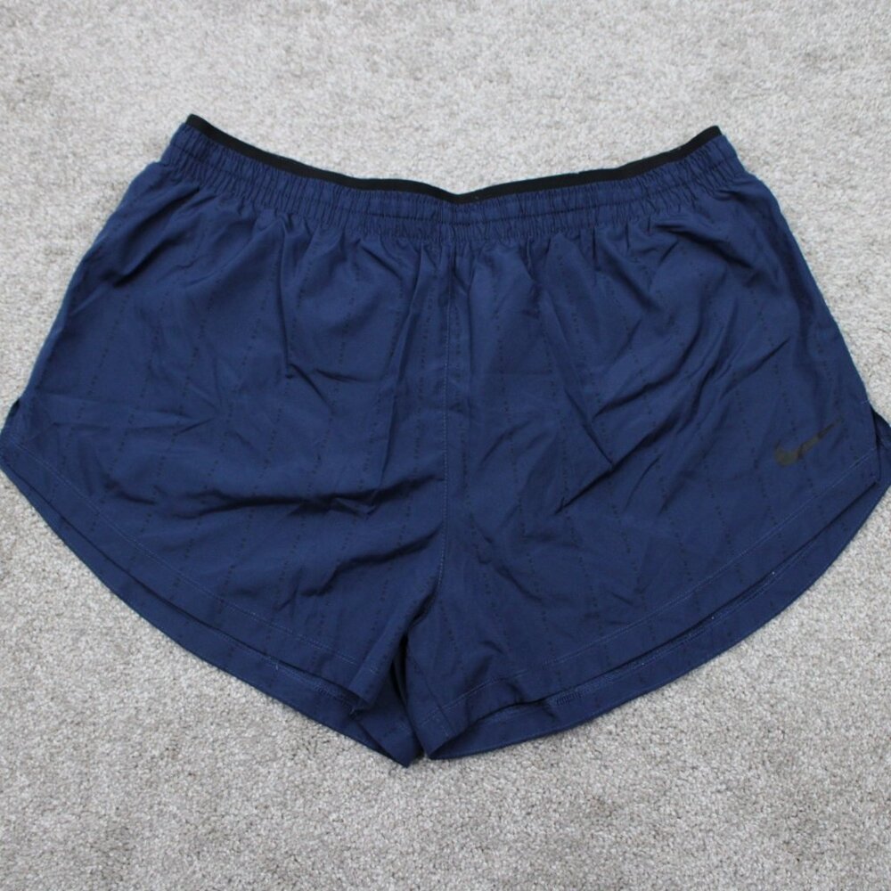 Nike Shorts Womens XL Tempo Luxe Icon Clash Blue Dri-Fit Running Athletic